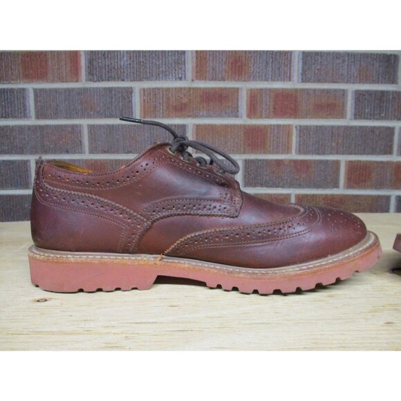 Walk-Over Dress Shoes Mens Brown Leather Wingtip Derby Size 10 M USA main image 2